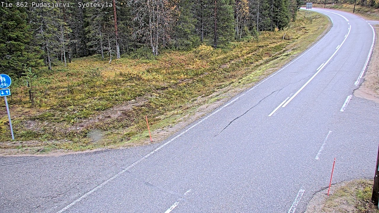 Kelikamerat Kuva Tie 862 Pudasjärvi, Syötekylä, Pudasjärvi, Pohjois-Pohjanmaa