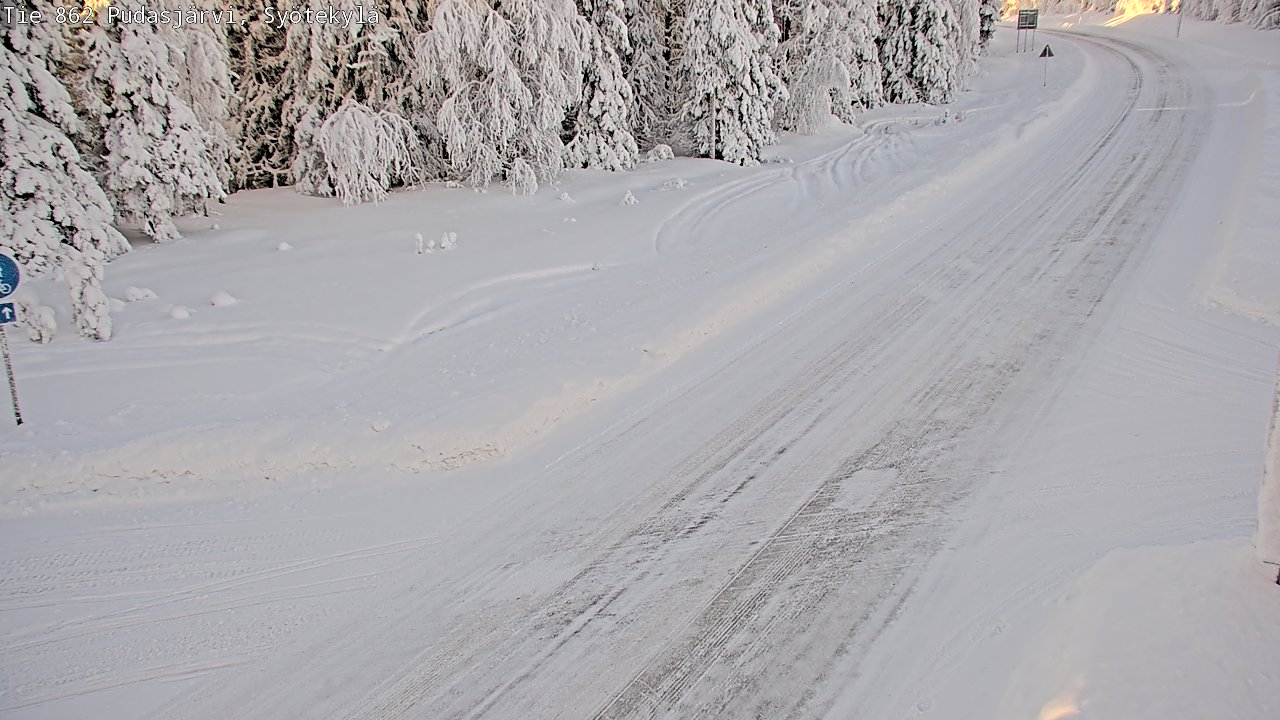 Kelikamerat Kuva Tie 862 Pudasjärvi, Syötekylä, Pudasjärvi, Pohjois-Pohjanmaa