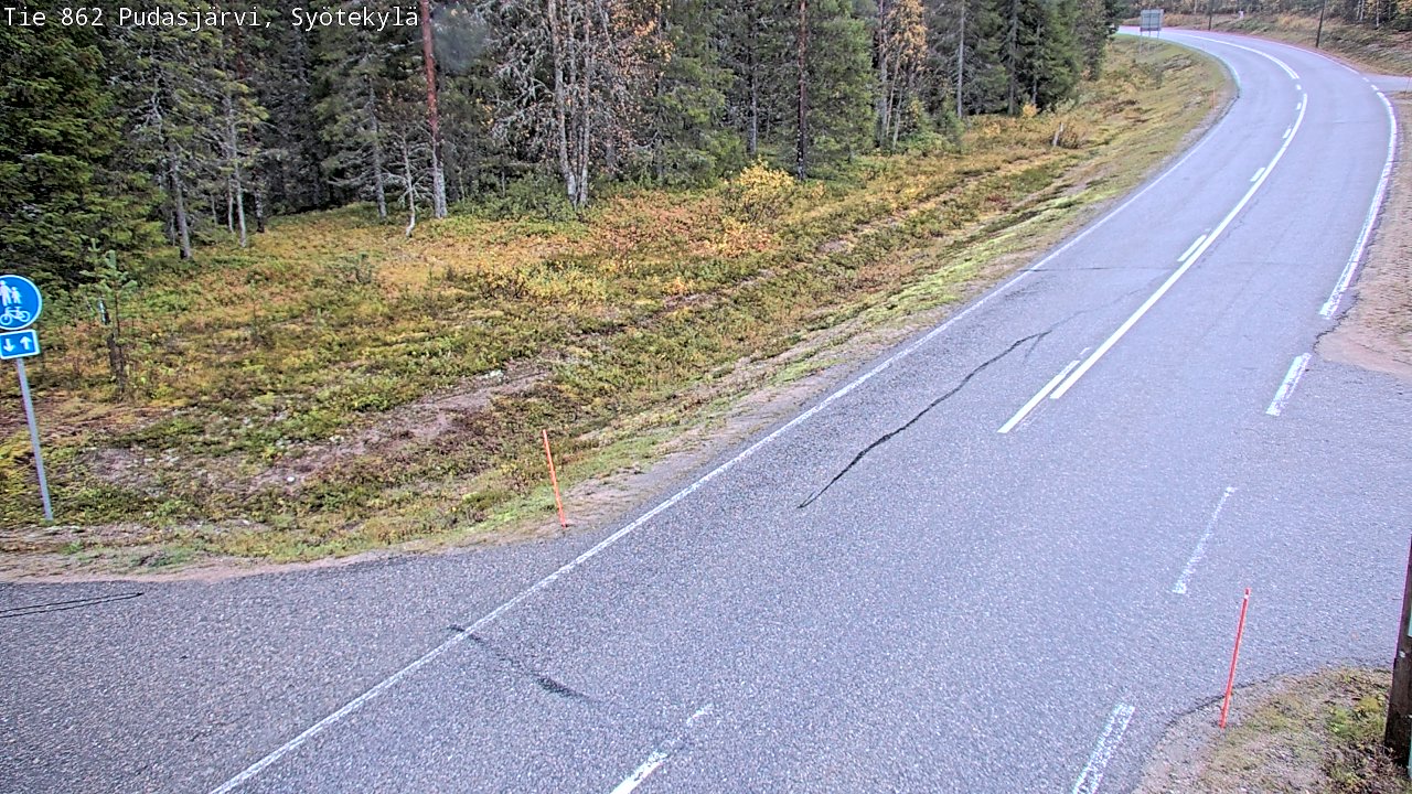 Kelikamerat Kuva Tie 862 Pudasjärvi, Syötekylä, Pudasjärvi, Pohjois-Pohjanmaa