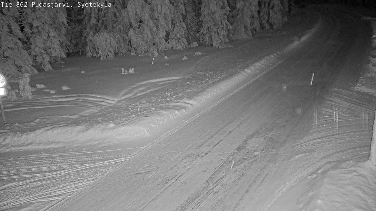 Kelikamerat Kuva Tie 862 Pudasjärvi, Syötekylä, Pudasjärvi, Pohjois-Pohjanmaa