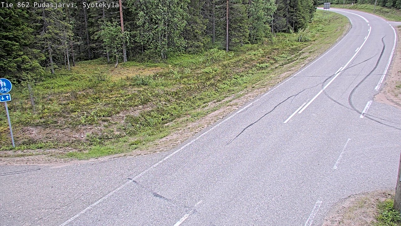 Kelikamerat Kuva Tie 862 Pudasjärvi, Syötekylä, Pudasjärvi, Pohjois-Pohjanmaa