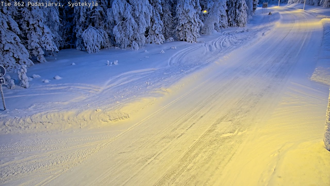 Kelikamerat Kuva Tie 862 Pudasjärvi, Syötekylä, Pudasjärvi, Pohjois-Pohjanmaa
