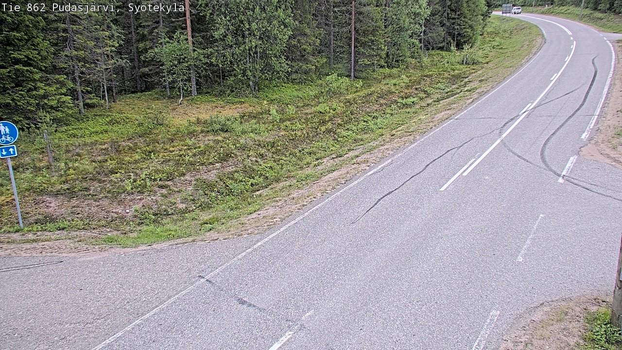 Kelikamerat Kuva Tie 862 Pudasjärvi, Syötekylä, Pudasjärvi, Pohjois-Pohjanmaa