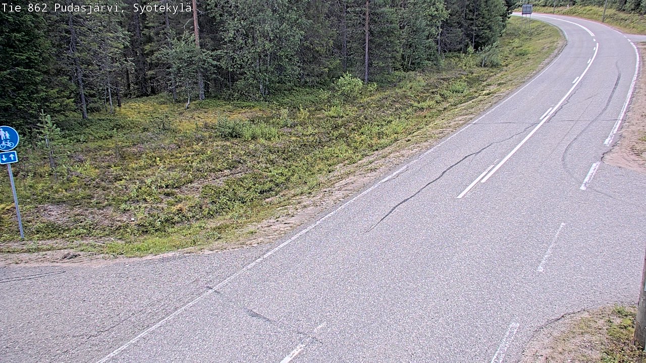 Kelikamerat Kuva Tie 862 Pudasjärvi, Syötekylä, Pudasjärvi, Pohjois-Pohjanmaa