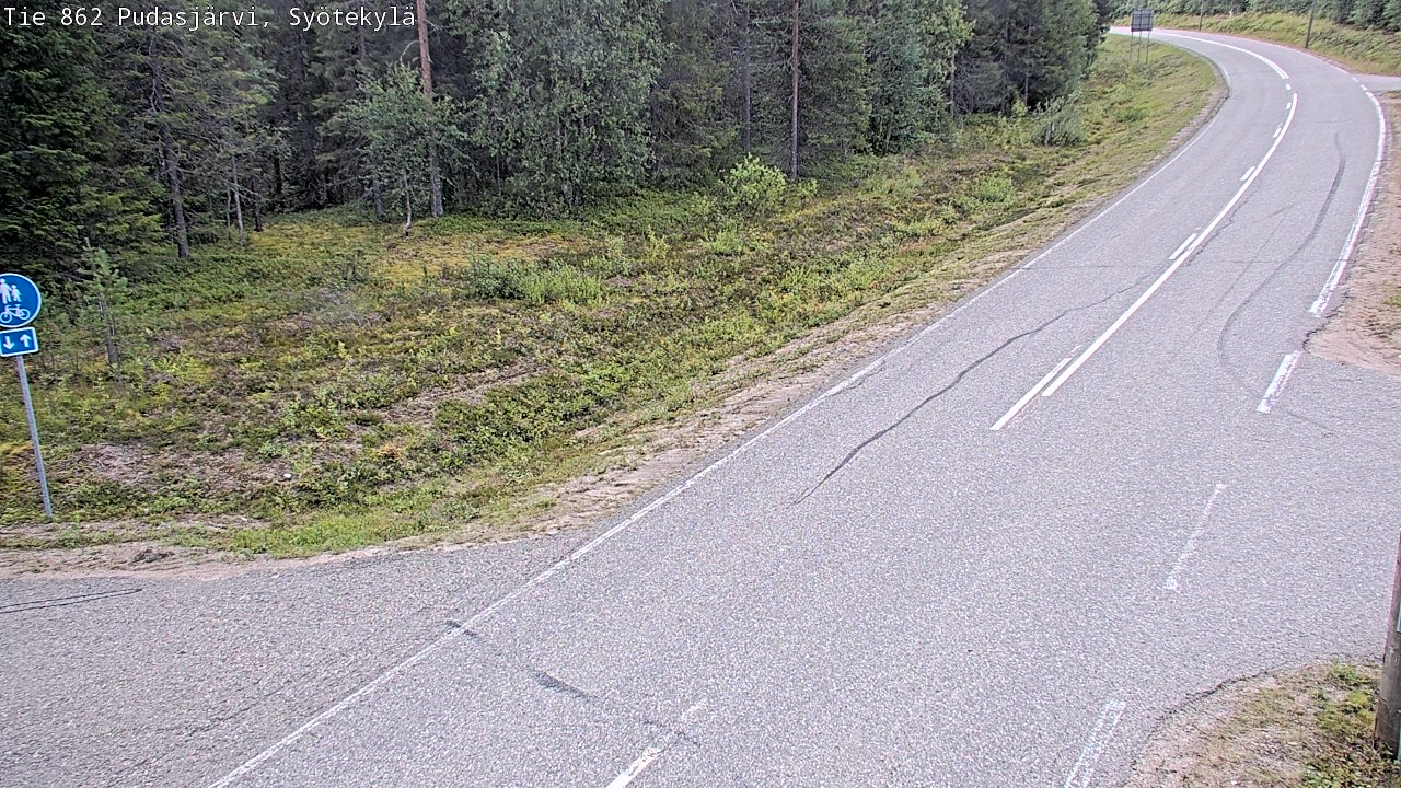 Kelikamerat Kuva Tie 862 Pudasjärvi, Syötekylä, Pudasjärvi, Pohjois-Pohjanmaa