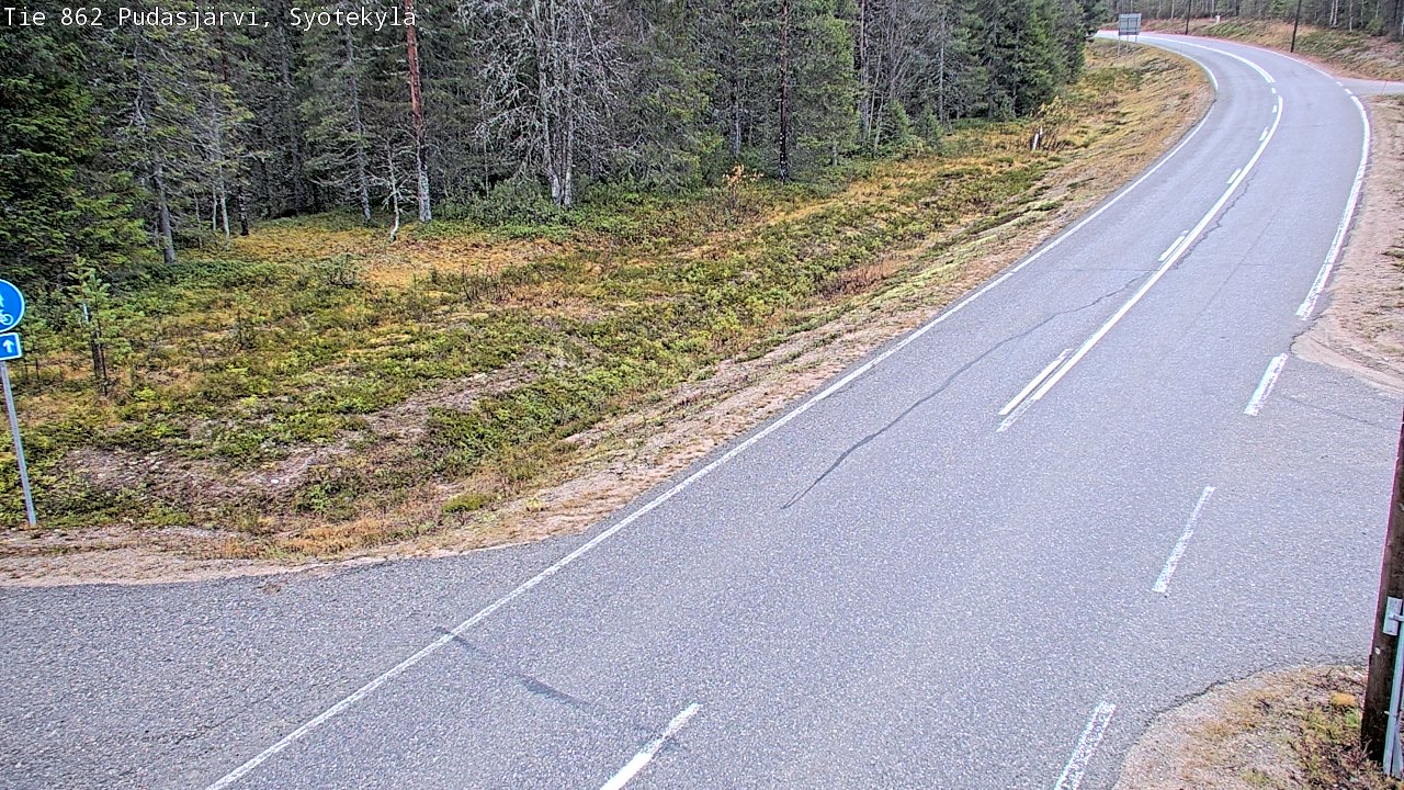 Kelikamerat Kuva Tie 862 Pudasjärvi, Syötekylä, Pudasjärvi, Pohjois-Pohjanmaa