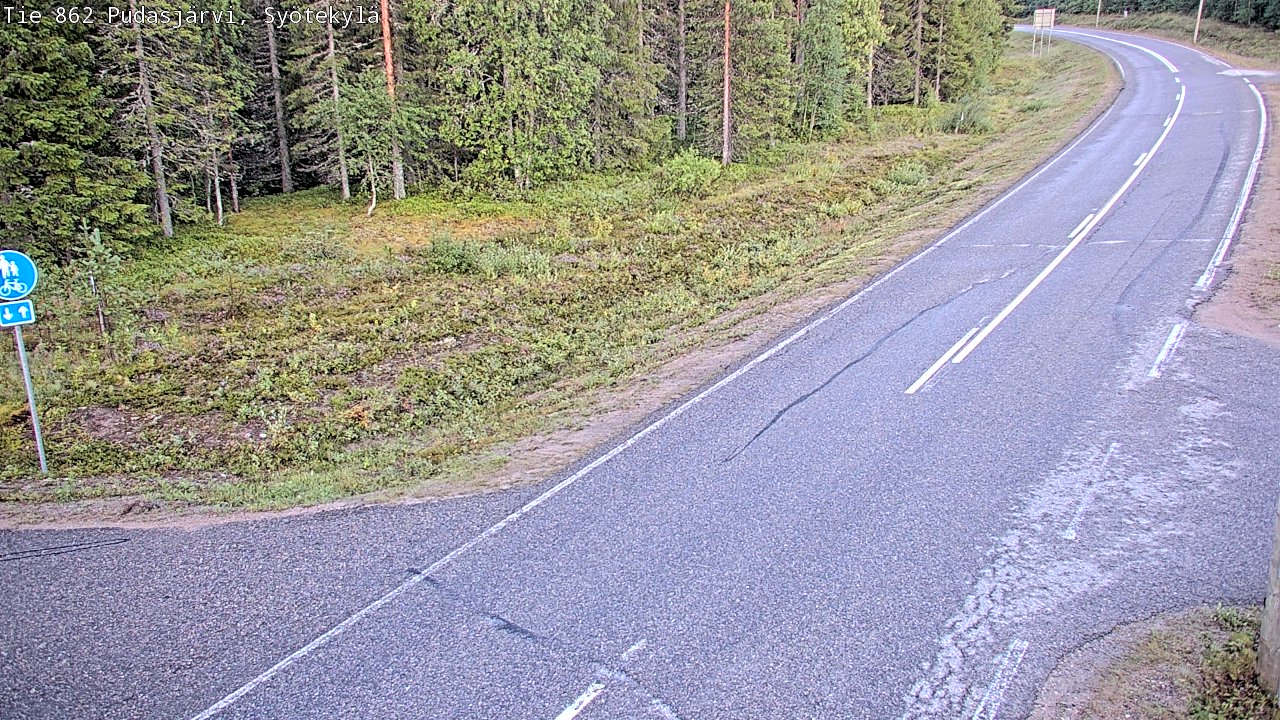 Kelikamerat Kuva Tie 862 Pudasjärvi, Syötekylä, Pudasjärvi, Pohjois-Pohjanmaa