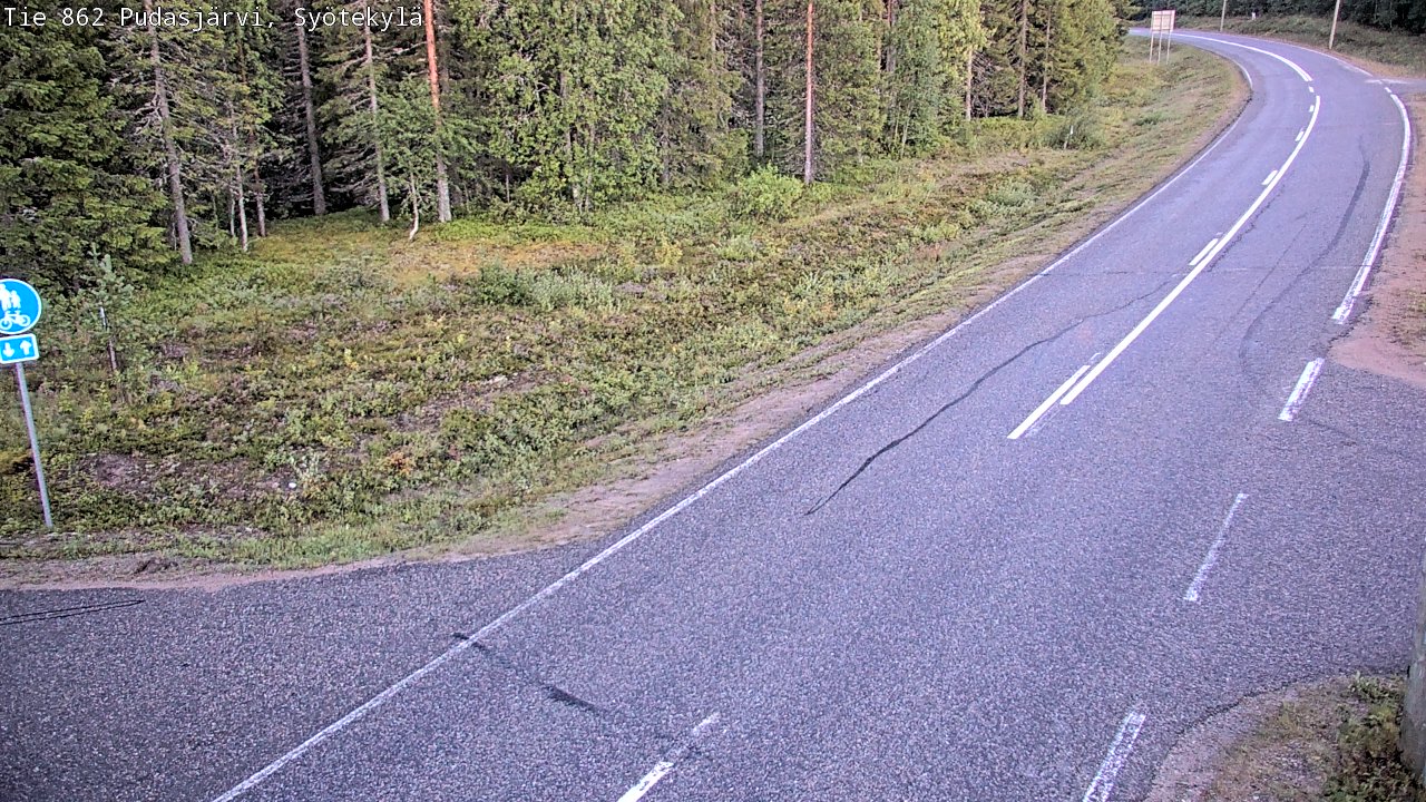 Kelikamerat Kuva Tie 862 Pudasjärvi, Syötekylä, Pudasjärvi, Pohjois-Pohjanmaa
