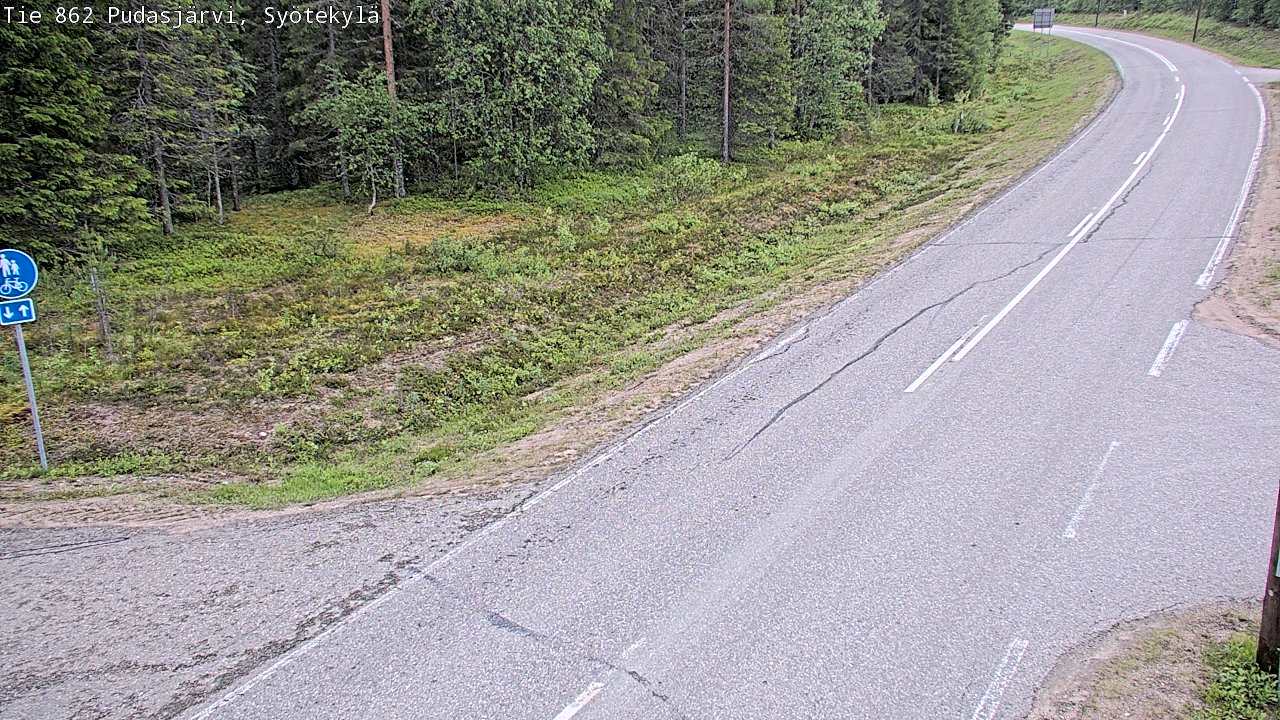 Kelikamerat Kuva Tie 862 Pudasjärvi, Syötekylä, Pudasjärvi, Pohjois-Pohjanmaa
