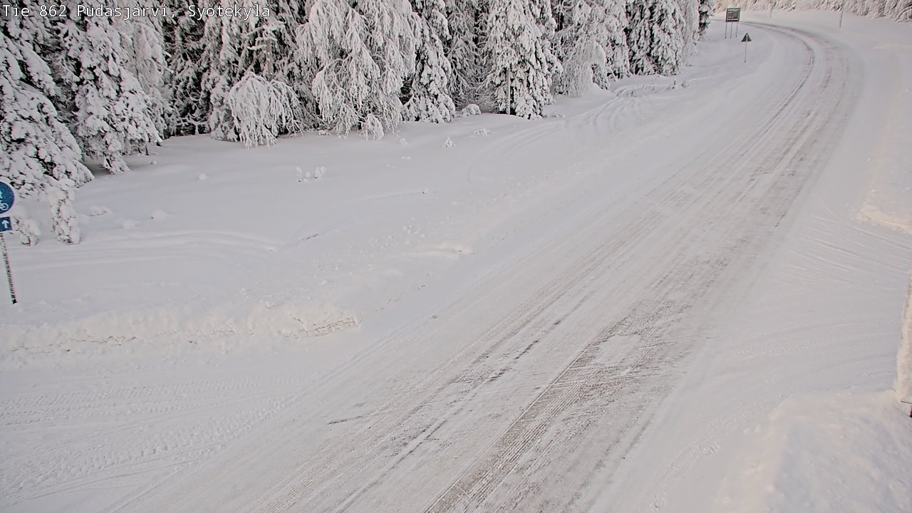 Kelikamerat Kuva Tie 862 Pudasjärvi, Syötekylä, Pudasjärvi, Pohjois-Pohjanmaa