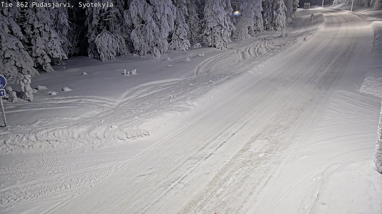 Kelikamerat Kuva Tie 862 Pudasjärvi, Syötekylä, Pudasjärvi, Pohjois-Pohjanmaa
