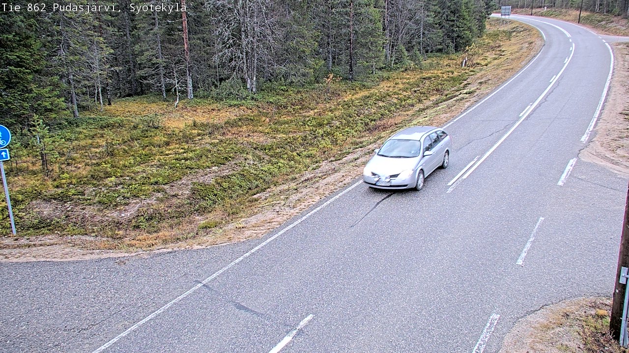Kelikamerat Kuva Tie 862 Pudasjärvi, Syötekylä, Pudasjärvi, Pohjois-Pohjanmaa