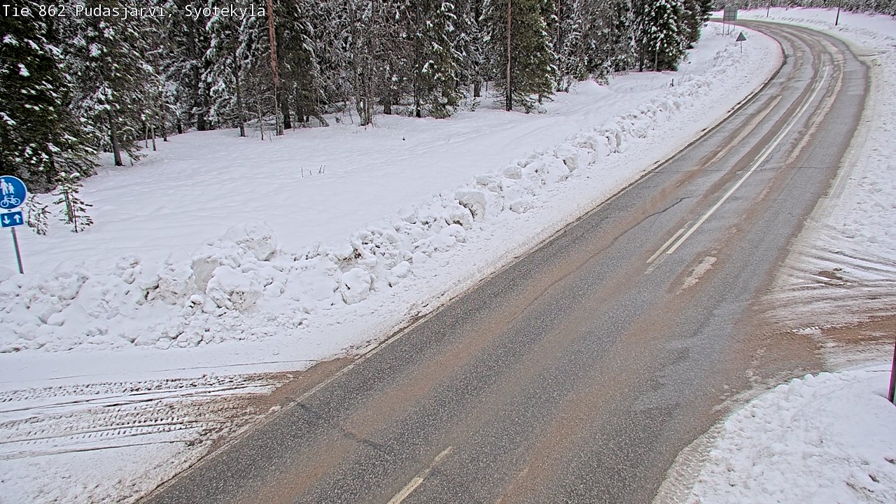 Kelikamerat Kuva Tie 862 Pudasjärvi, Syötekylä, Pudasjärvi, Pohjois-Pohjanmaa
