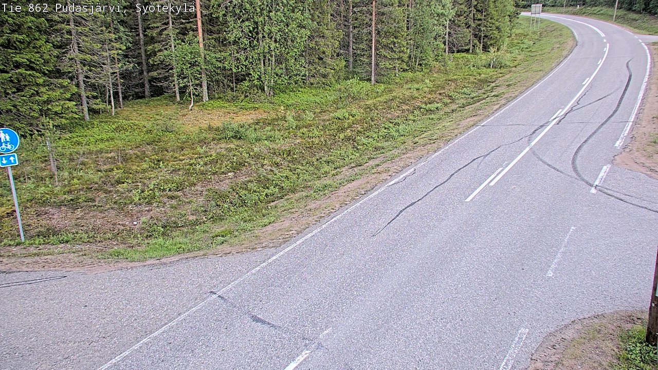 Kelikamerat Kuva Tie 862 Pudasjärvi, Syötekylä, Pudasjärvi, Pohjois-Pohjanmaa