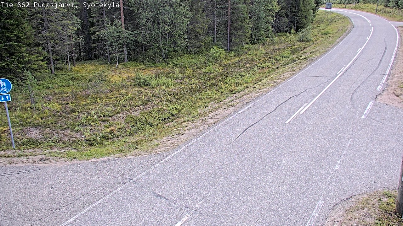 Kelikamerat Kuva Tie 862 Pudasjärvi, Syötekylä, Pudasjärvi, Pohjois-Pohjanmaa