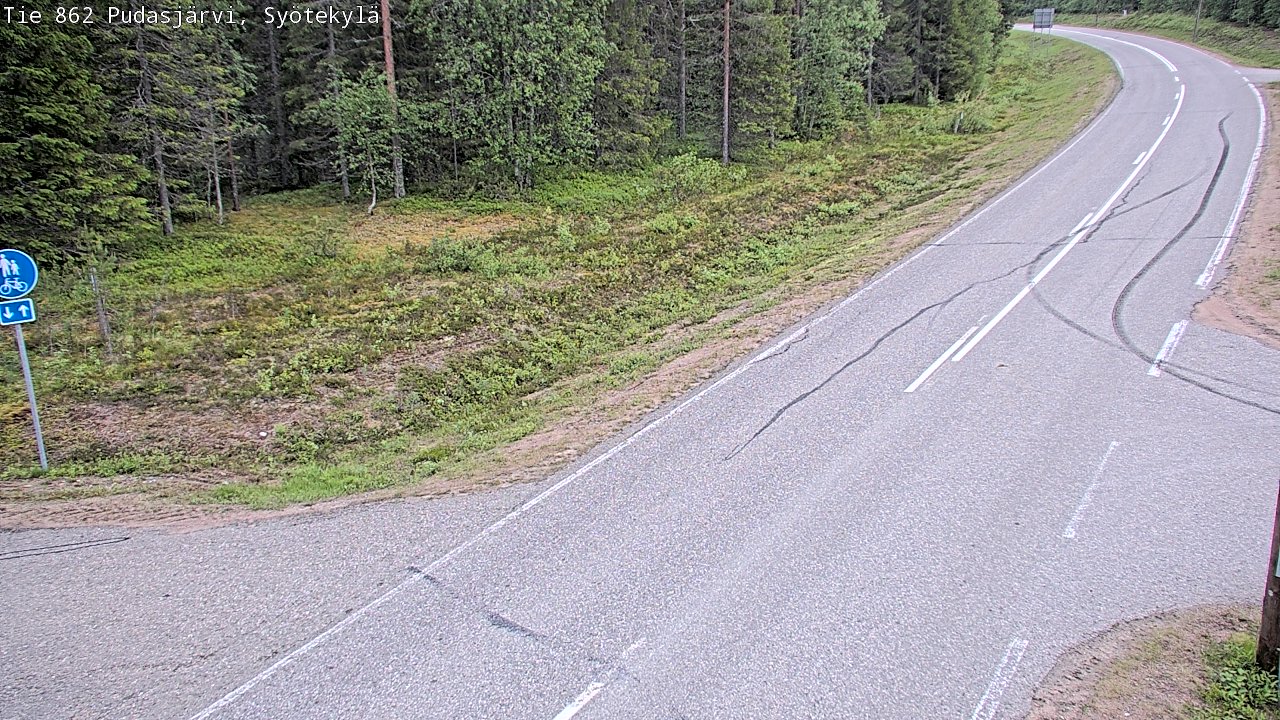 Kelikamerat Kuva Tie 862 Pudasjärvi, Syötekylä, Pudasjärvi, Pohjois-Pohjanmaa