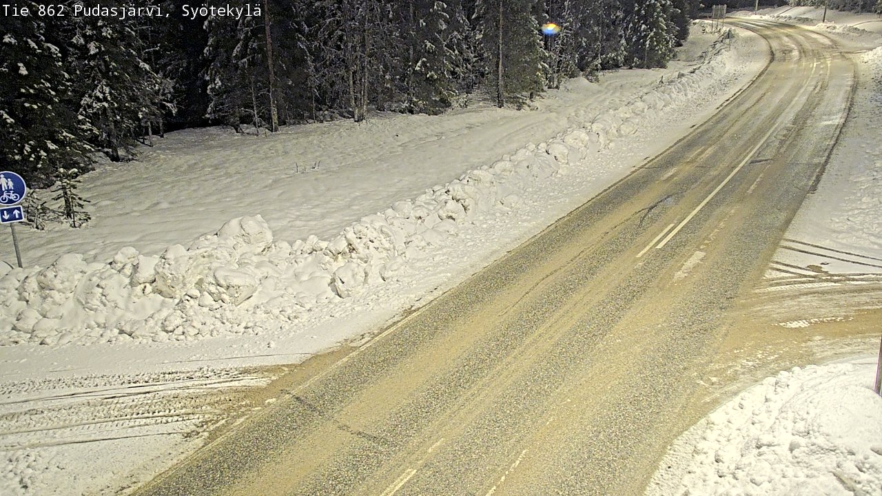 Kelikamerat Kuva Tie 862 Pudasjärvi, Syötekylä, Pudasjärvi, Pohjois-Pohjanmaa