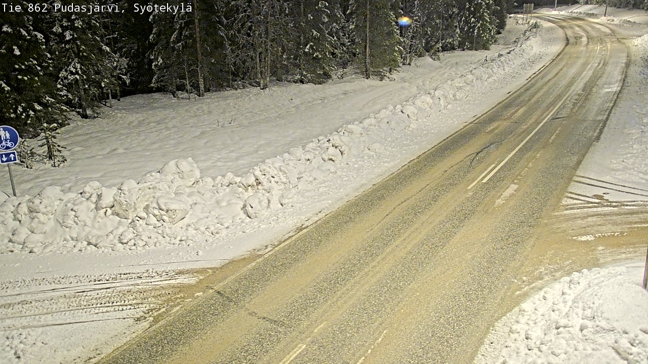 Kelikamerat Kuva Tie 862 Pudasjärvi, Syötekylä, Pudasjärvi, Pohjois-Pohjanmaa