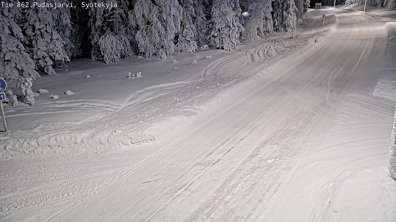 Kelikamerat Kuva Tie 862 Pudasjärvi, Syötekylä, Pudasjärvi, Pohjois-Pohjanmaa