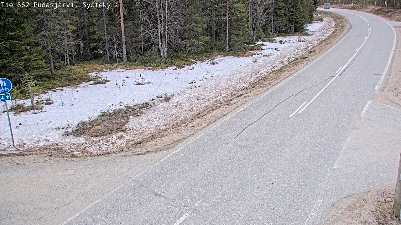 Kelikamerat Kuva Tie 862 Pudasjärvi, Syötekylä, Pudasjärvi, Pohjois-Pohjanmaa