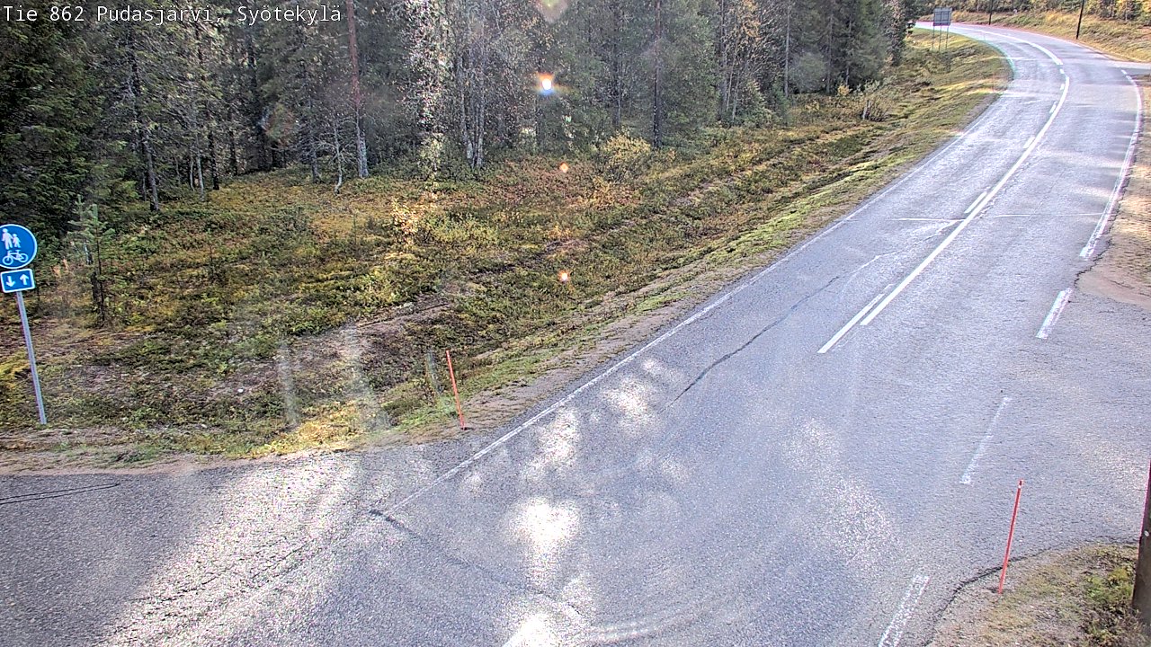Kelikamerat Kuva Tie 862 Pudasjärvi, Syötekylä, Pudasjärvi, Pohjois-Pohjanmaa