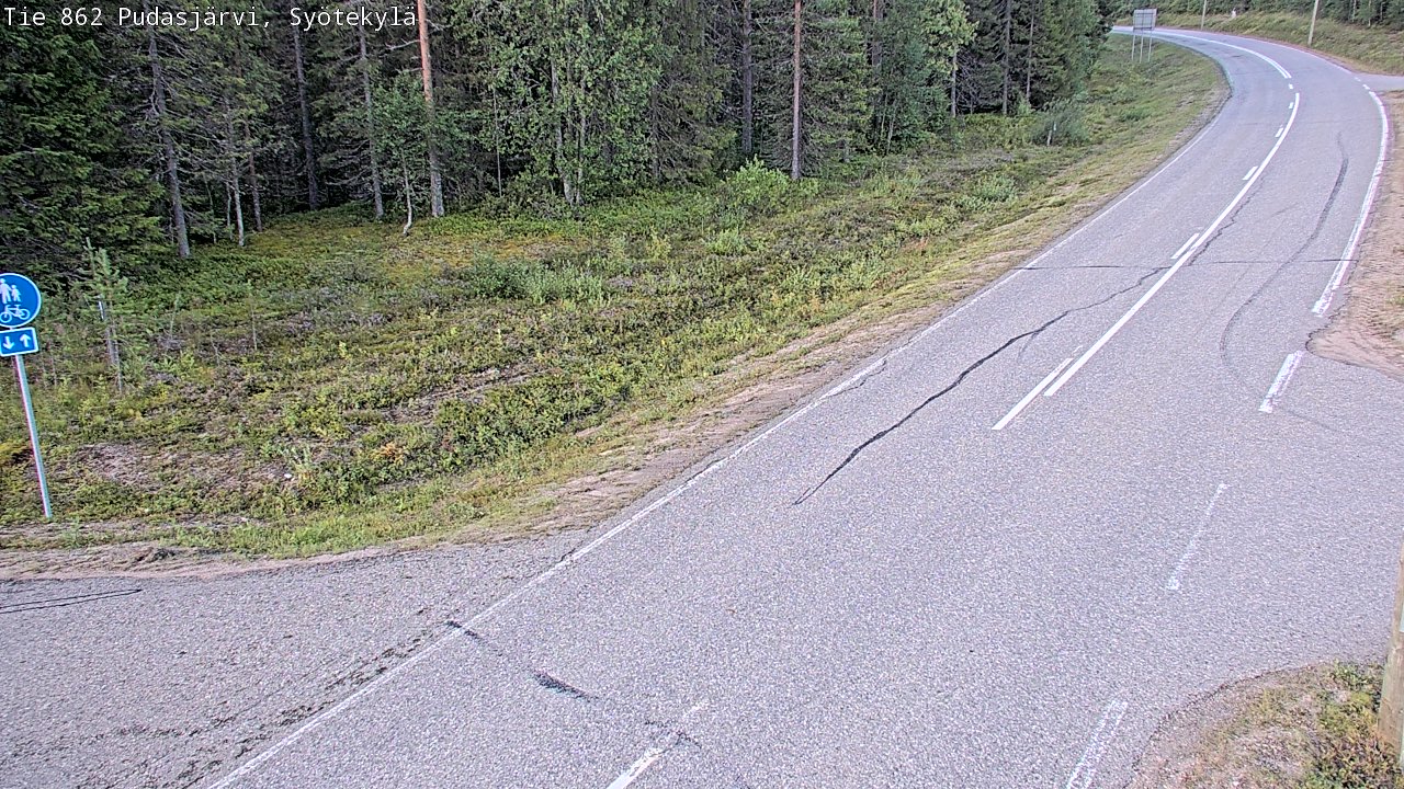 Kelikamerat Kuva Tie 862 Pudasjärvi, Syötekylä, Pudasjärvi, Pohjois-Pohjanmaa