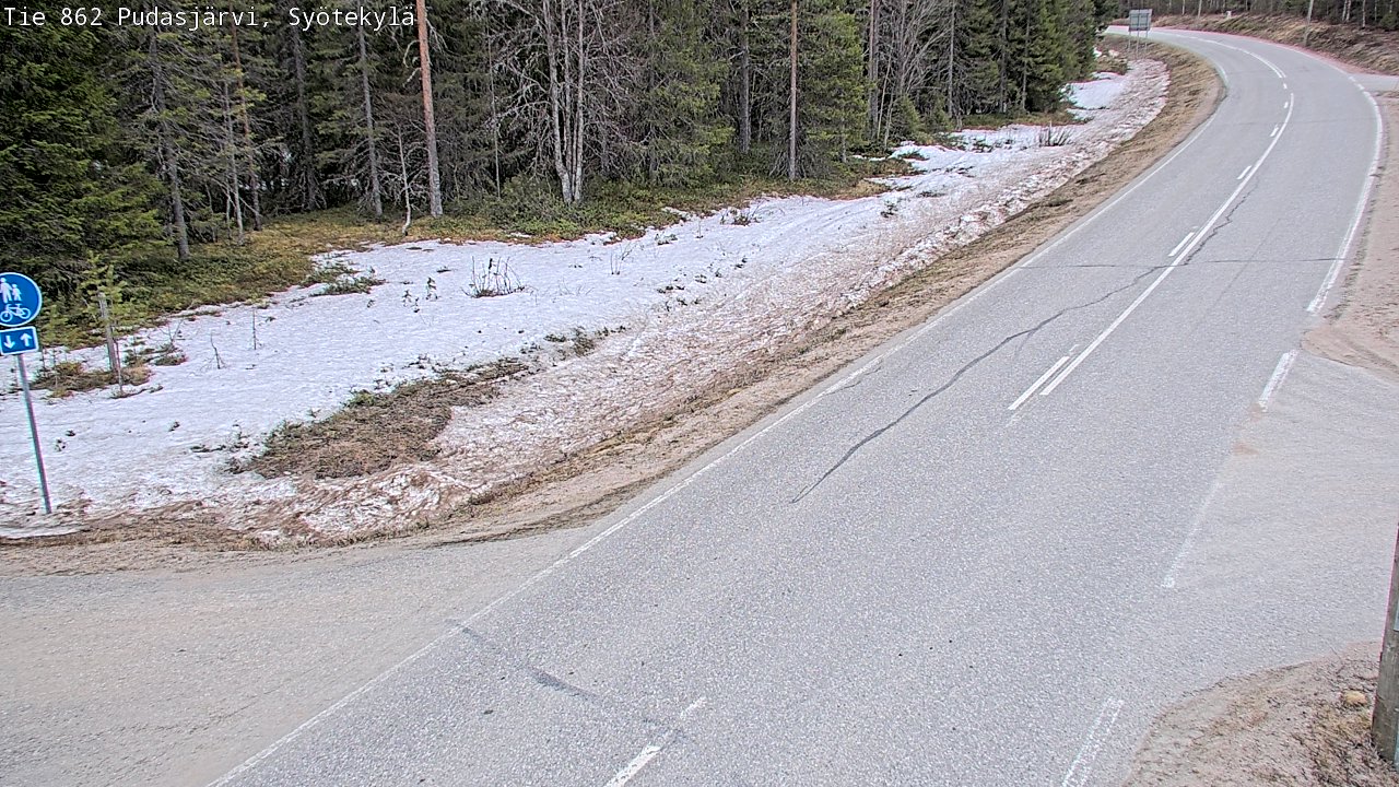 Kelikamerat Kuva Tie 862 Pudasjärvi, Syötekylä, Pudasjärvi, Pohjois-Pohjanmaa