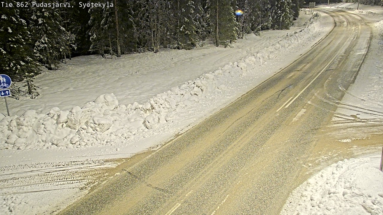 Kelikamerat Kuva Tie 862 Pudasjärvi, Syötekylä, Pudasjärvi, Pohjois-Pohjanmaa