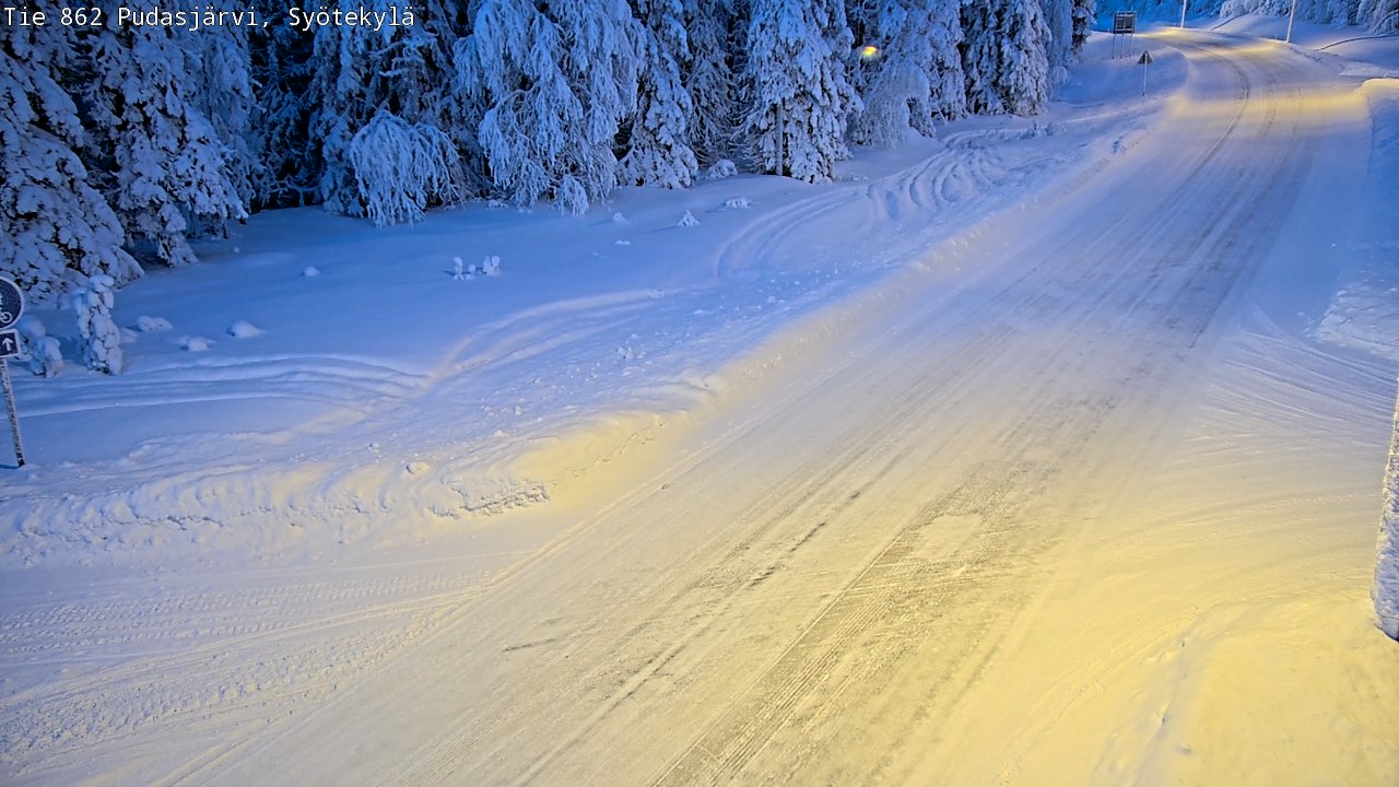 Kelikamerat Kuva Tie 862 Pudasjärvi, Syötekylä, Pudasjärvi, Pohjois-Pohjanmaa