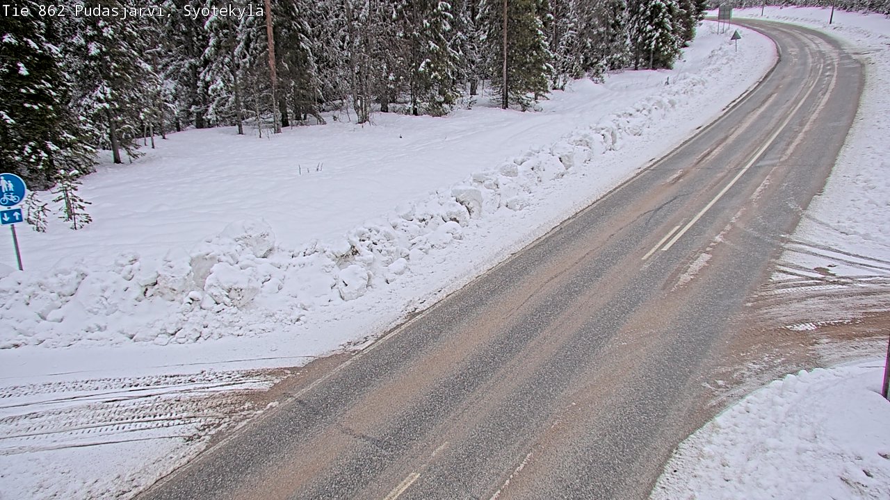 Kelikamerat Kuva Tie 862 Pudasjärvi, Syötekylä, Pudasjärvi, Pohjois-Pohjanmaa