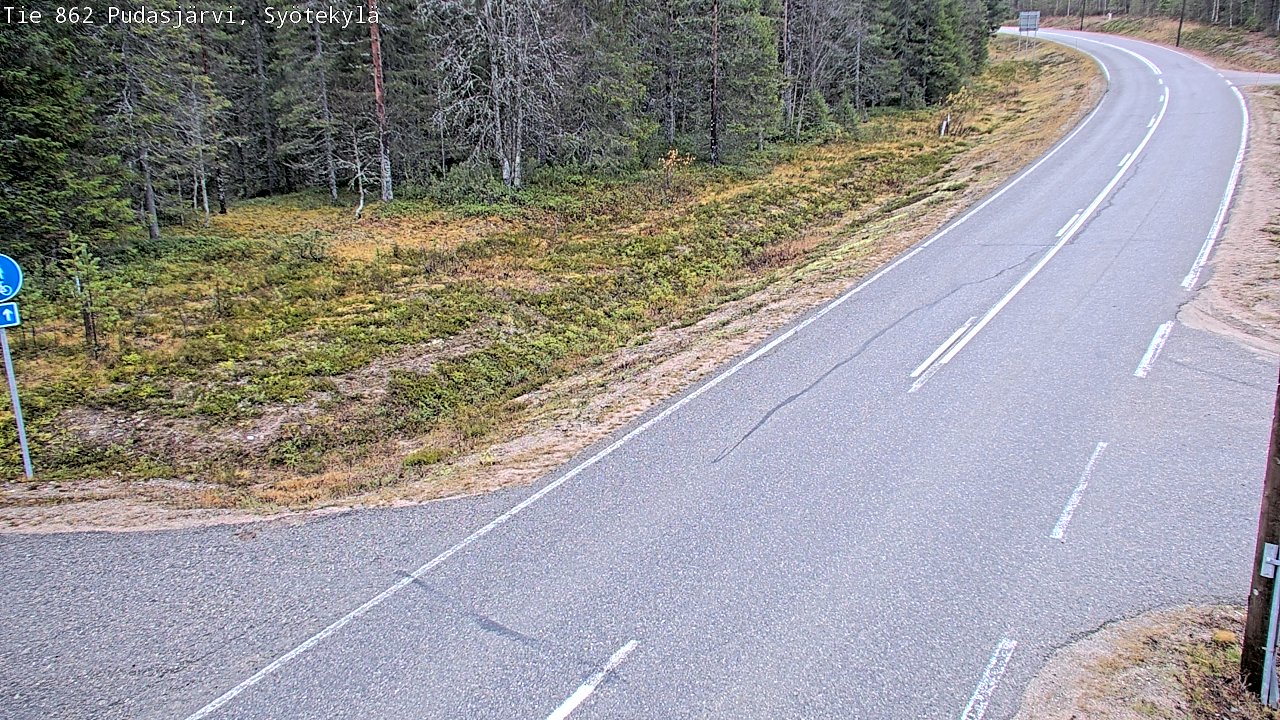 Kelikamerat Kuva Tie 862 Pudasjärvi, Syötekylä, Pudasjärvi, Pohjois-Pohjanmaa