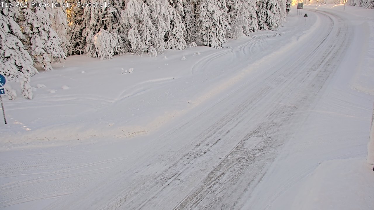Kelikamerat Kuva Tie 862 Pudasjärvi, Syötekylä, Pudasjärvi, Pohjois-Pohjanmaa
