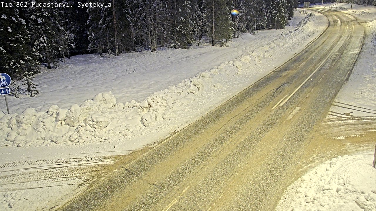 Kelikamerat Kuva Tie 862 Pudasjärvi, Syötekylä, Pudasjärvi, Pohjois-Pohjanmaa