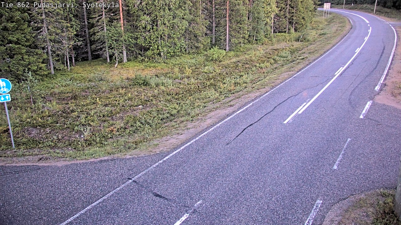 Kelikamerat Kuva Tie 862 Pudasjärvi, Syötekylä, Pudasjärvi, Pohjois-Pohjanmaa