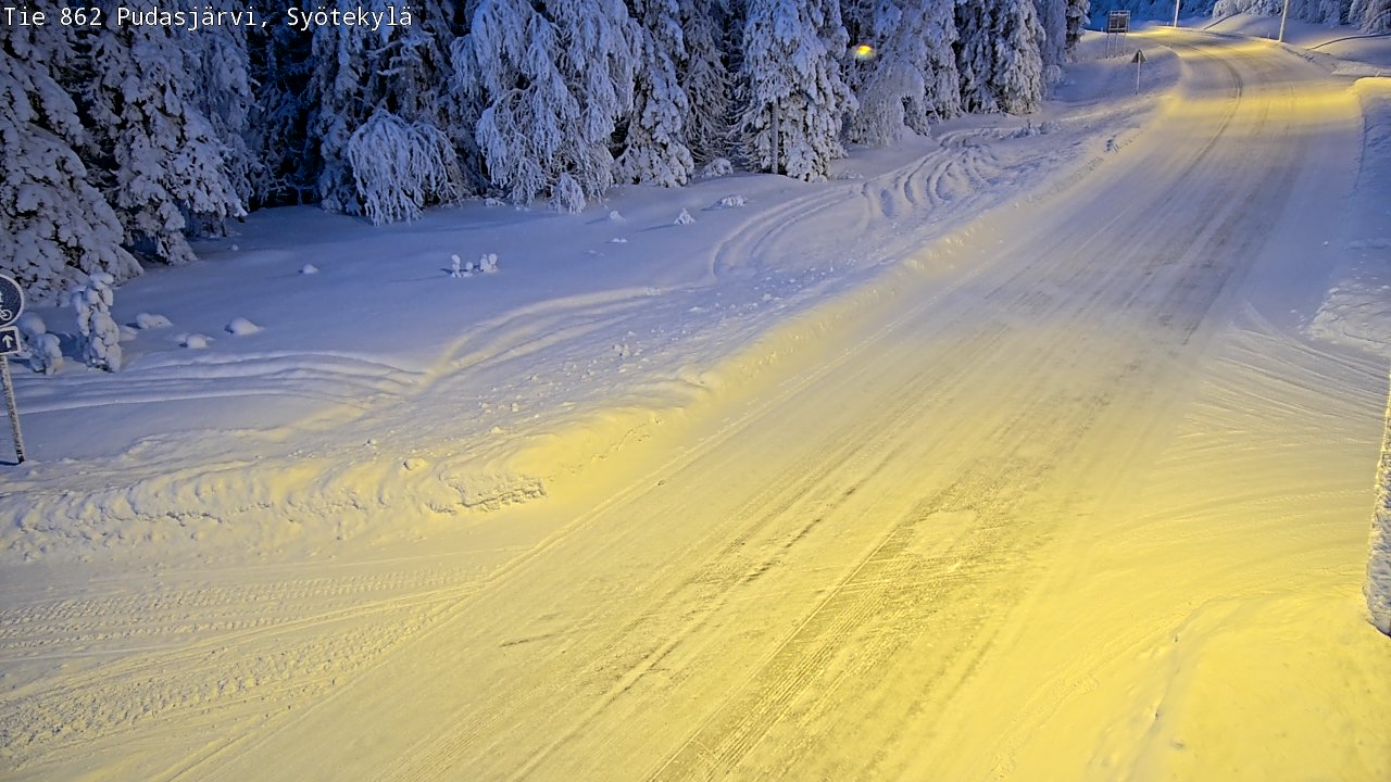 Kelikamerat Kuva Tie 862 Pudasjärvi, Syötekylä, Pudasjärvi, Pohjois-Pohjanmaa