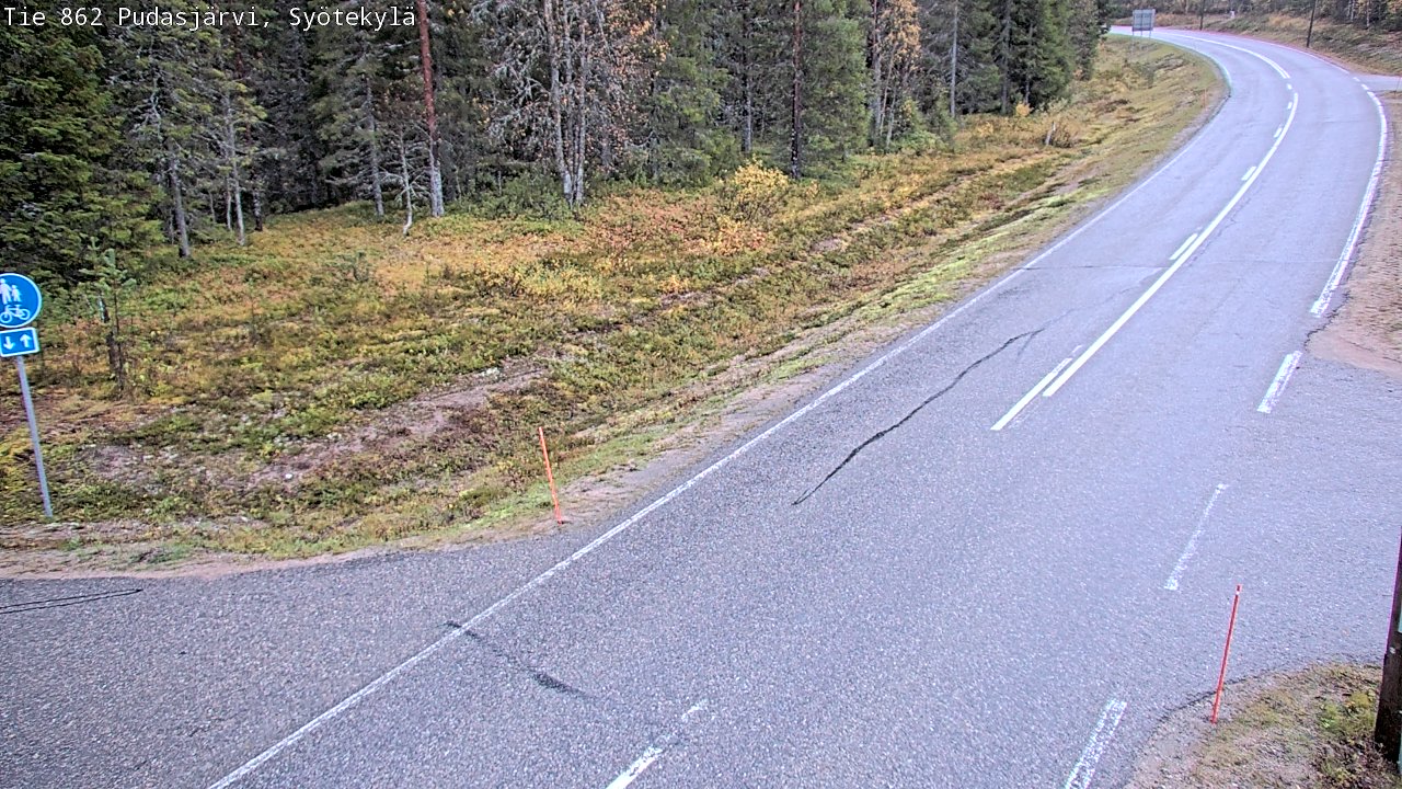 Kelikamerat Kuva Tie 862 Pudasjärvi, Syötekylä, Pudasjärvi, Pohjois-Pohjanmaa