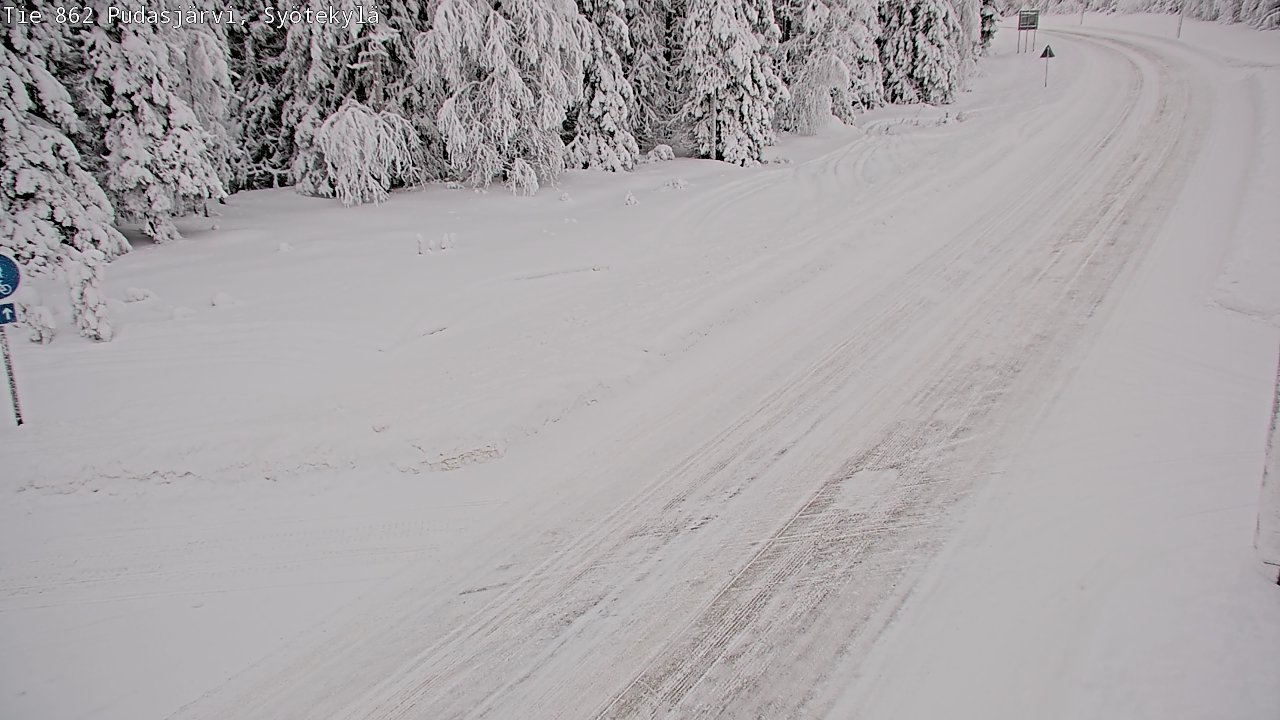 Kelikamerat Kuva Tie 862 Pudasjärvi, Syötekylä, Pudasjärvi, Pohjois-Pohjanmaa