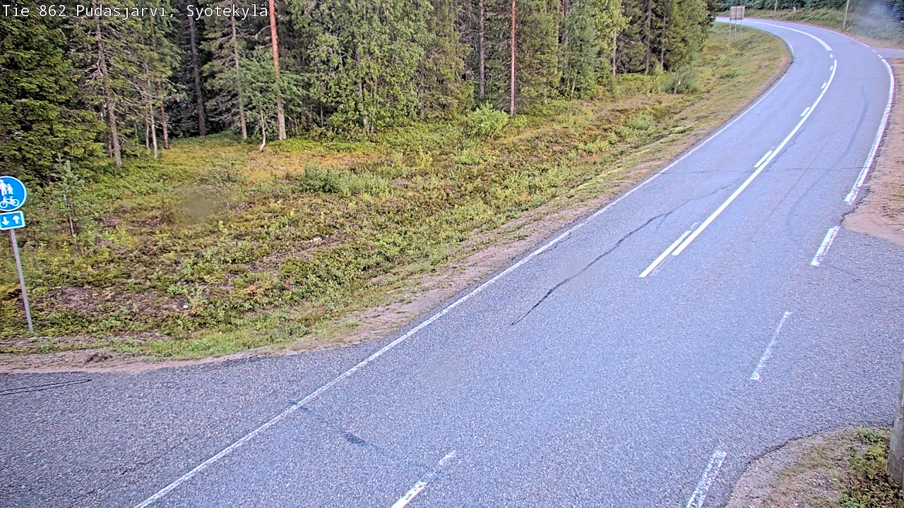Kelikamerat Kuva Tie 862 Pudasjärvi, Syötekylä, Pudasjärvi, Pohjois-Pohjanmaa