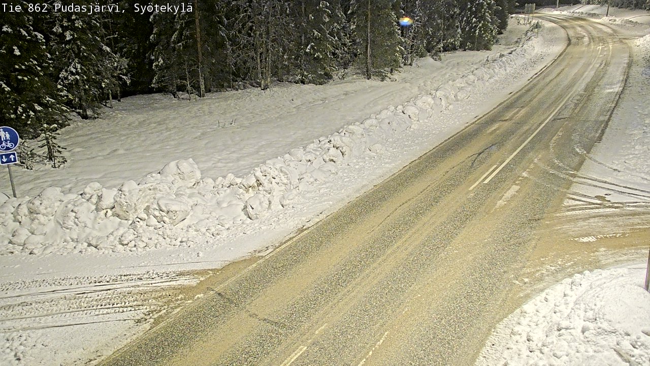 Kelikamerat Kuva Tie 862 Pudasjärvi, Syötekylä, Pudasjärvi, Pohjois-Pohjanmaa