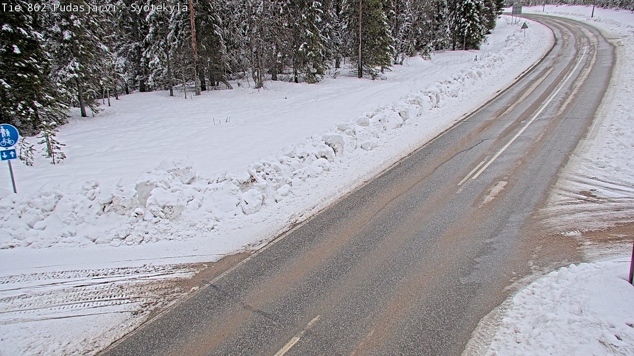 Kelikamerat Kuva Tie 862 Pudasjärvi, Syötekylä, Pudasjärvi, Pohjois-Pohjanmaa