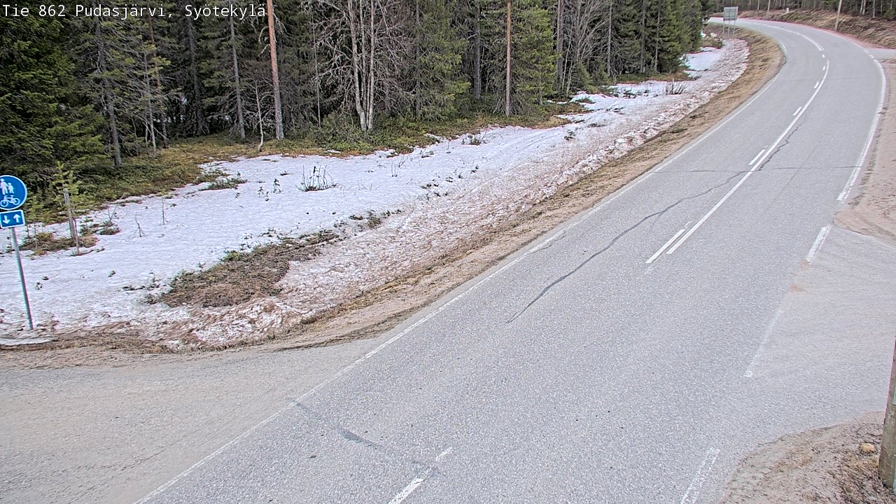 Kelikamerat Kuva Tie 862 Pudasjärvi, Syötekylä, Pudasjärvi, Pohjois-Pohjanmaa