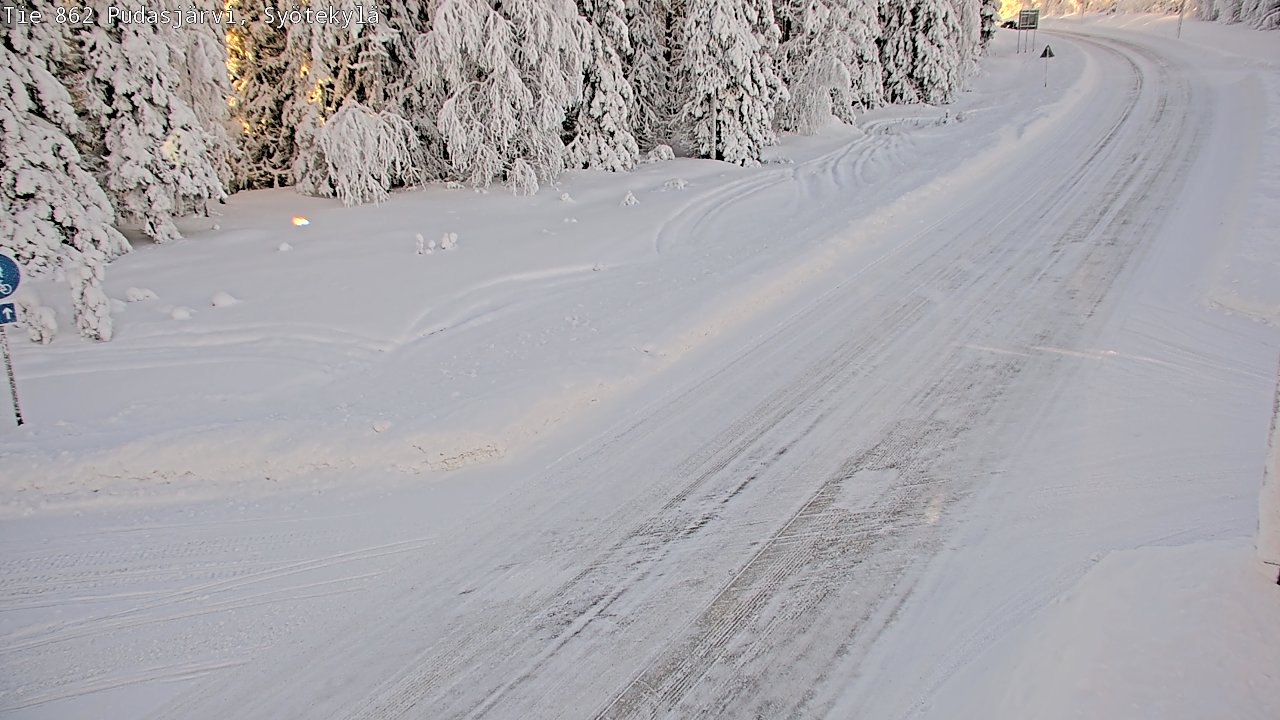 Kelikamerat Kuva Tie 862 Pudasjärvi, Syötekylä, Pudasjärvi, Pohjois-Pohjanmaa