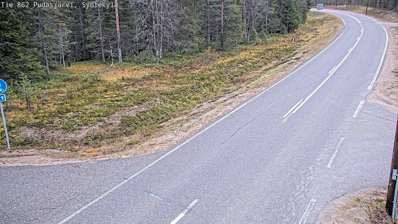 Kelikamerat Kuva Tie 862 Pudasjärvi, Syötekylä, Pudasjärvi, Pohjois-Pohjanmaa