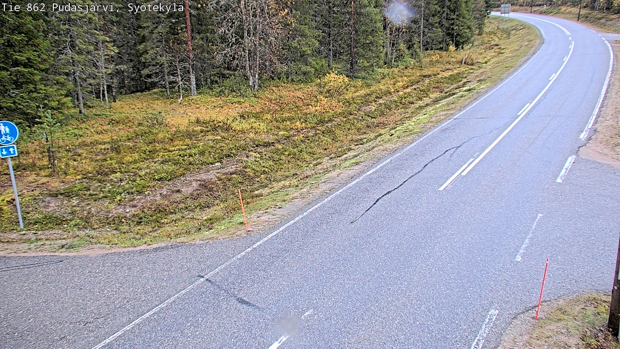 Kelikamerat Kuva Tie 862 Pudasjärvi, Syötekylä, Pudasjärvi, Pohjois-Pohjanmaa