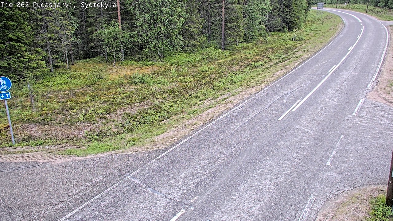 Kelikamerat Kuva Tie 862 Pudasjärvi, Syötekylä, Pudasjärvi, Pohjois-Pohjanmaa