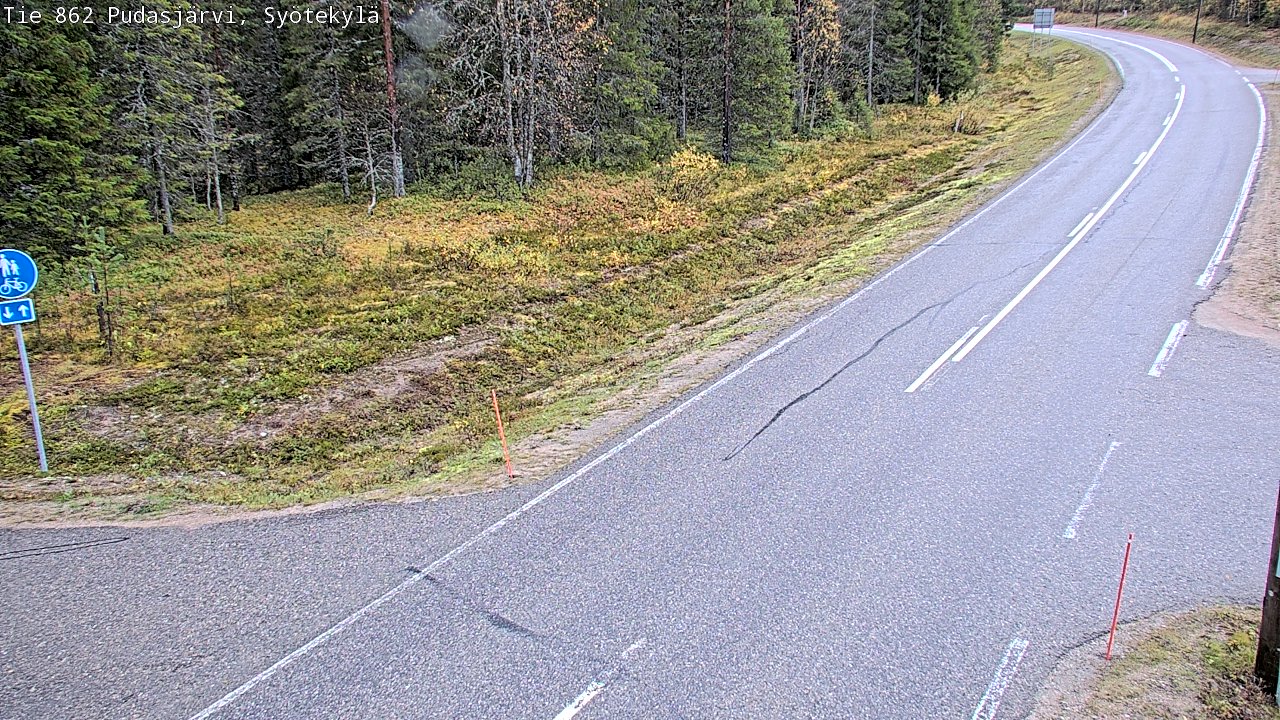 Kelikamerat Kuva Tie 862 Pudasjärvi, Syötekylä, Pudasjärvi, Pohjois-Pohjanmaa