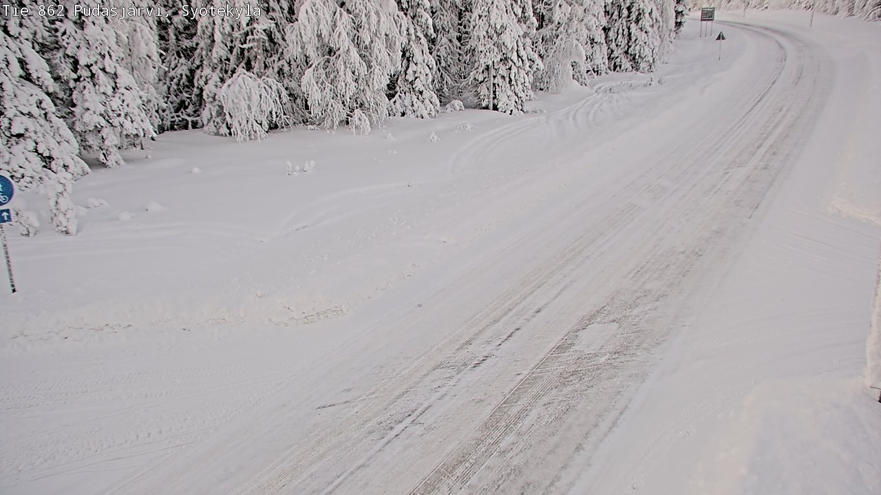 Kelikamerat Kuva Tie 862 Pudasjärvi, Syötekylä, Pudasjärvi, Pohjois-Pohjanmaa
