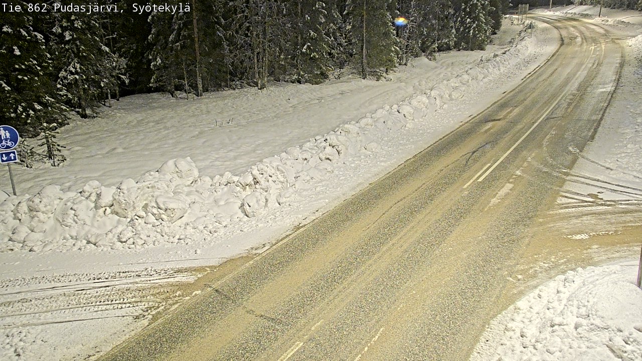 Kelikamerat Kuva Tie 862 Pudasjärvi, Syötekylä, Pudasjärvi, Pohjois-Pohjanmaa
