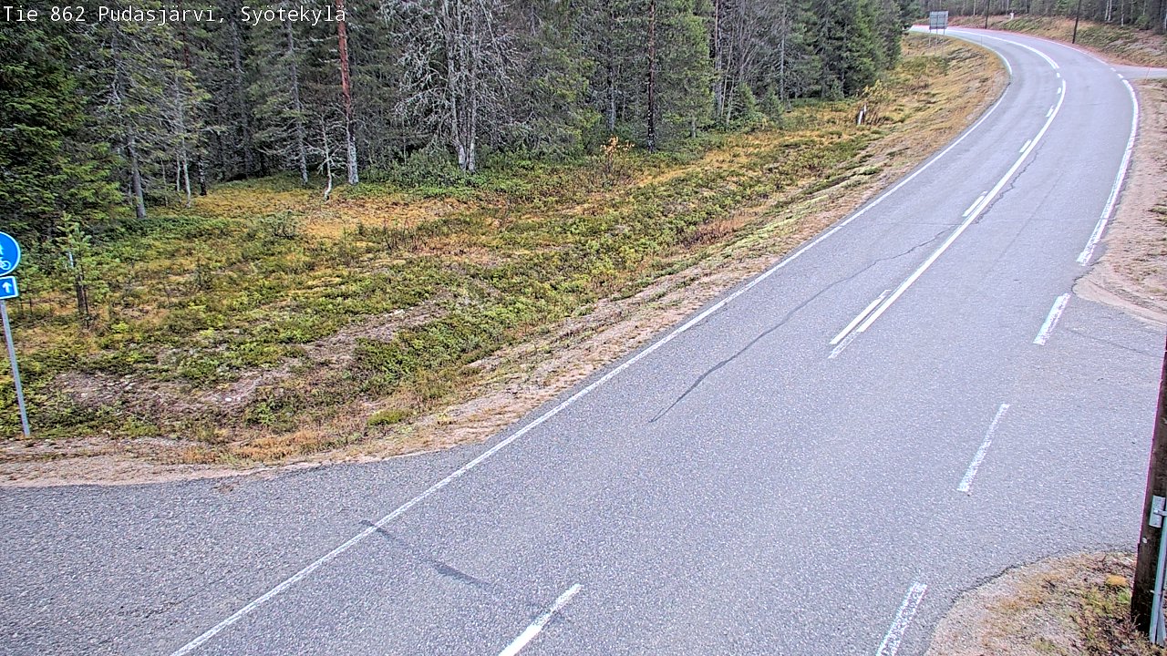 Kelikamerat Kuva Tie 862 Pudasjärvi, Syötekylä, Pudasjärvi, Pohjois-Pohjanmaa