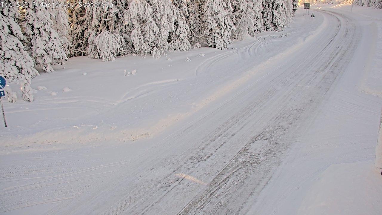 Kelikamerat Kuva Tie 862 Pudasjärvi, Syötekylä, Pudasjärvi, Pohjois-Pohjanmaa
